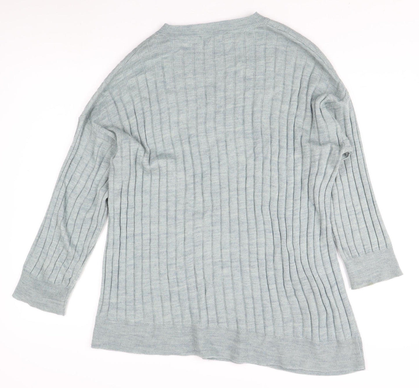 Zara Women's Blue Pullover Jumper, Size S, Crew Neck