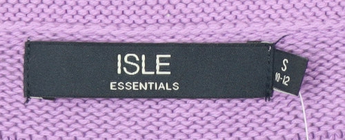 Isle Women's Purple Striped Pullover Jumper Size S
