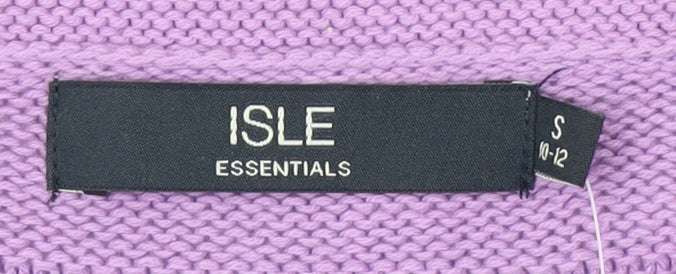 Isle Women's Purple Striped Pullover Jumper Size S