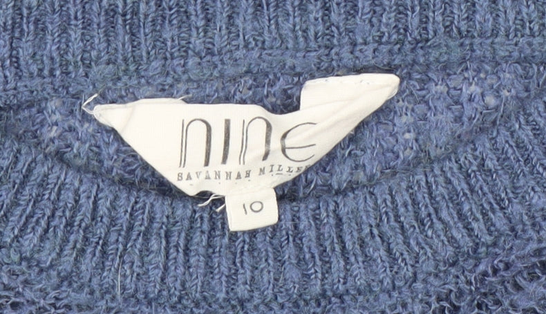 Nine by Savannah Miller Women's Blue Pullover Jumper, Size 10