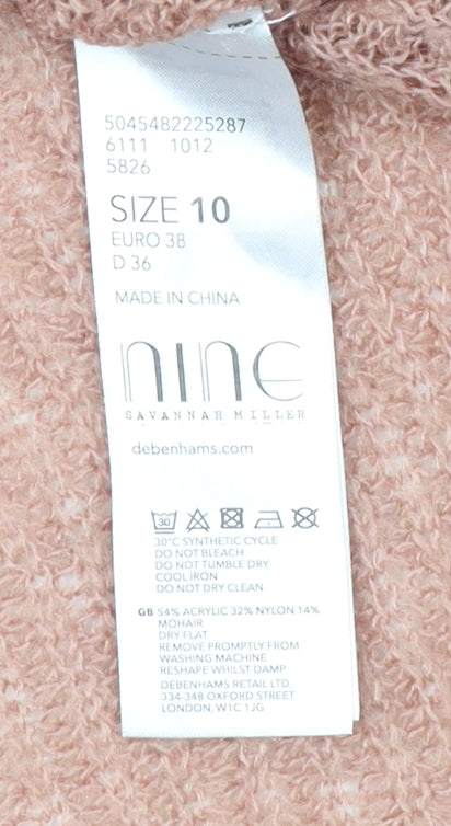 Nine by Savannah Miller Women's Blue Pullover Jumper, Size 10