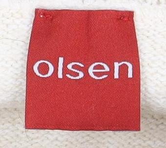 Olsen Women's Beige Cowl Neck Jumper, Long Sleeve, Knit