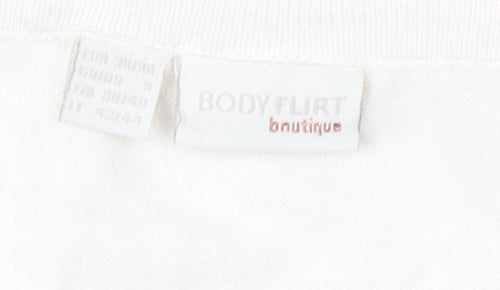 Body Flirt Women’s Black V-Neck Pullover Jumper Size 12