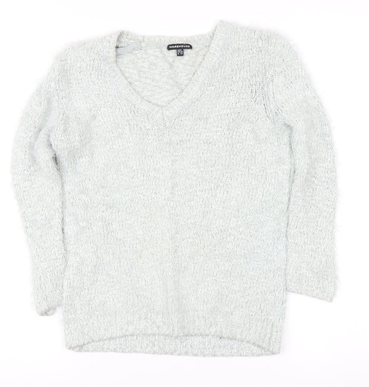 Warehouse Women's Ivory Pullover Jumper Size 8