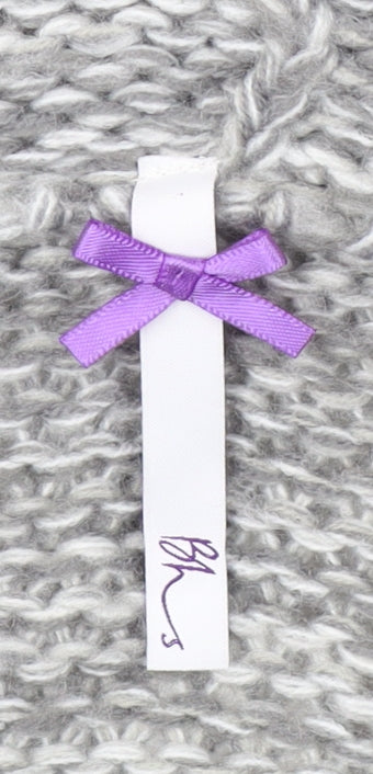 BHS Women's Grey Cable-Knit Cardigan Size 18