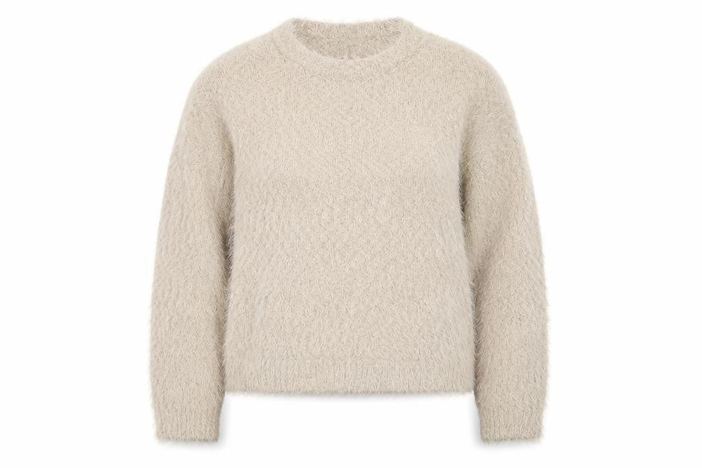 Front view of Marks & Spencer Beige jumper M Women