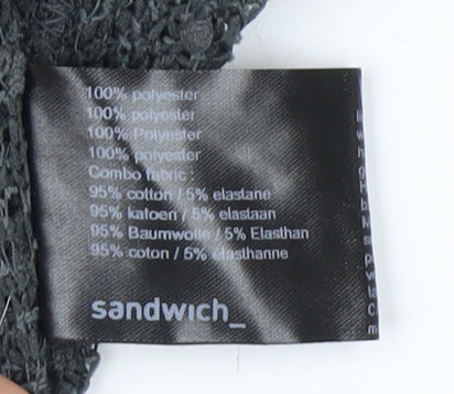 Sandwich Grey V-Neck Pullover Jumper, Women's Size S