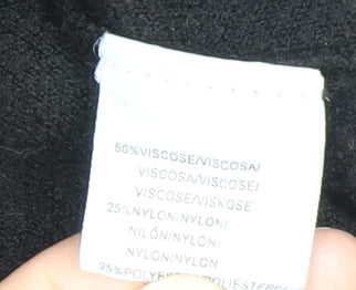 MOCCCI Women's Black Crew Neck City Jumper