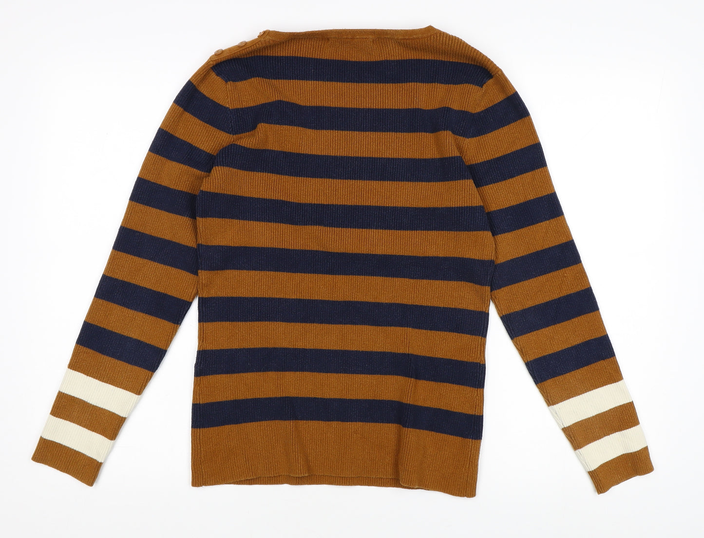 WoolOvers Women's Multicoloured Pullover Jumper L