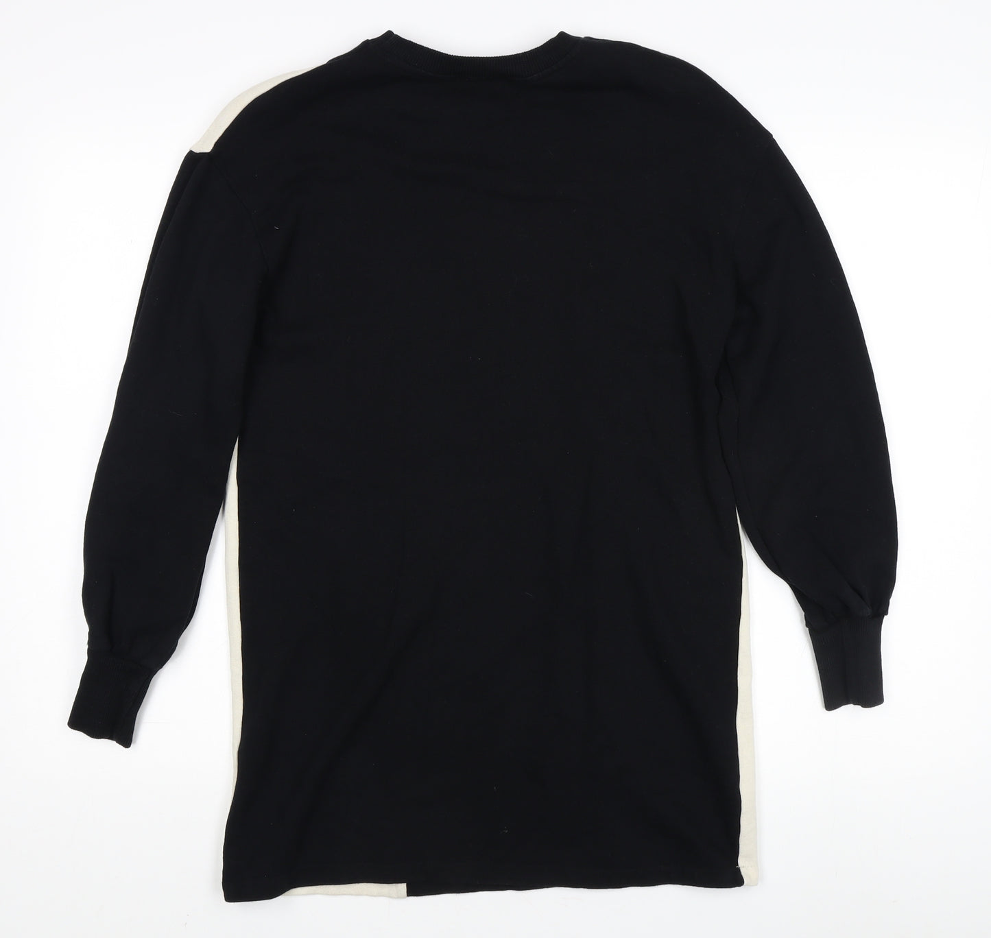 Zara Women's Black S Colourblock Pullover Sweatshirt
