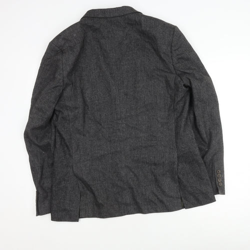Marks and Spencer Men's Grey Herringbone Blazer 42R