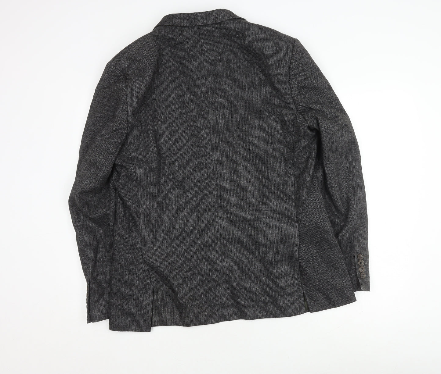 Marks and Spencer Men's Grey Herringbone Blazer 42R