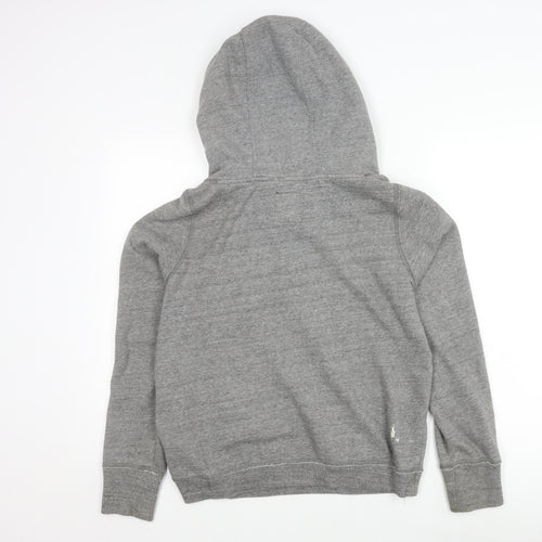 American Eagle Men's Grey Logo Hoodie M
