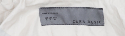 Zara Women's Beige Trench Coat Size 12 Belted Casual