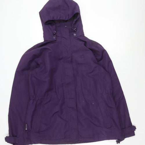 Mountain Essentials Women's Purple Hooded Jacket Size 16