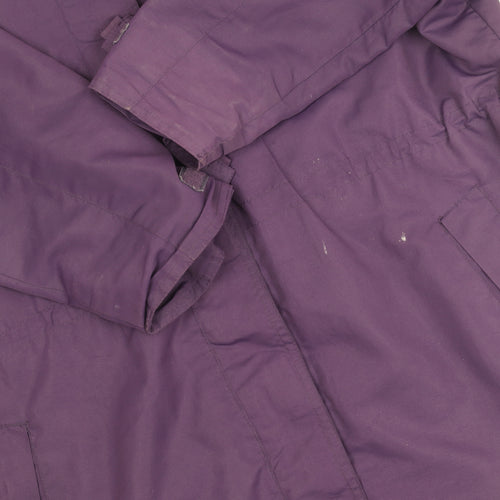 Mountain Essentials Women's Purple Hooded Jacket Size 16