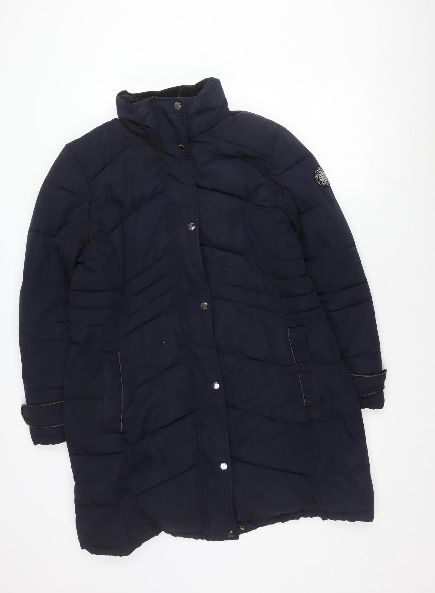 DKNY Women's Black Puffer Jacket, XL, Winter Warmth