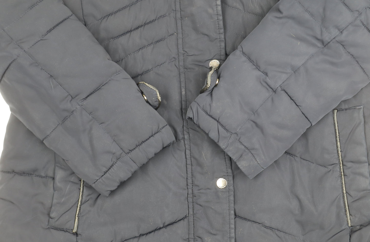 DKNY Women's Black Puffer Jacket, XL, Winter Warmth