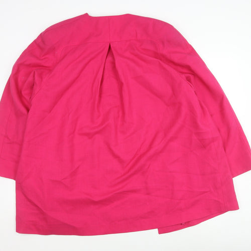 Windsmoor Women's Pink Blazer Size 14 Modal Polyester