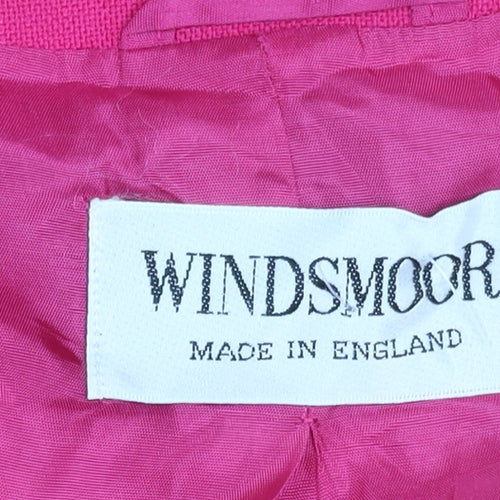 Windsmoor Women's Pink Blazer Size 14 Modal Polyester