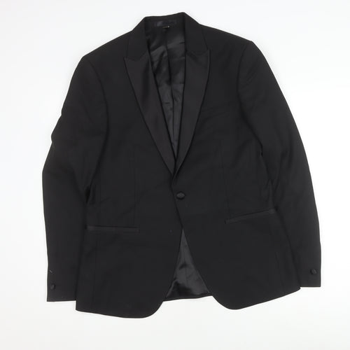 Marks & Spencer Men's Black Tuxedo Jacket, Regular Fit, 40