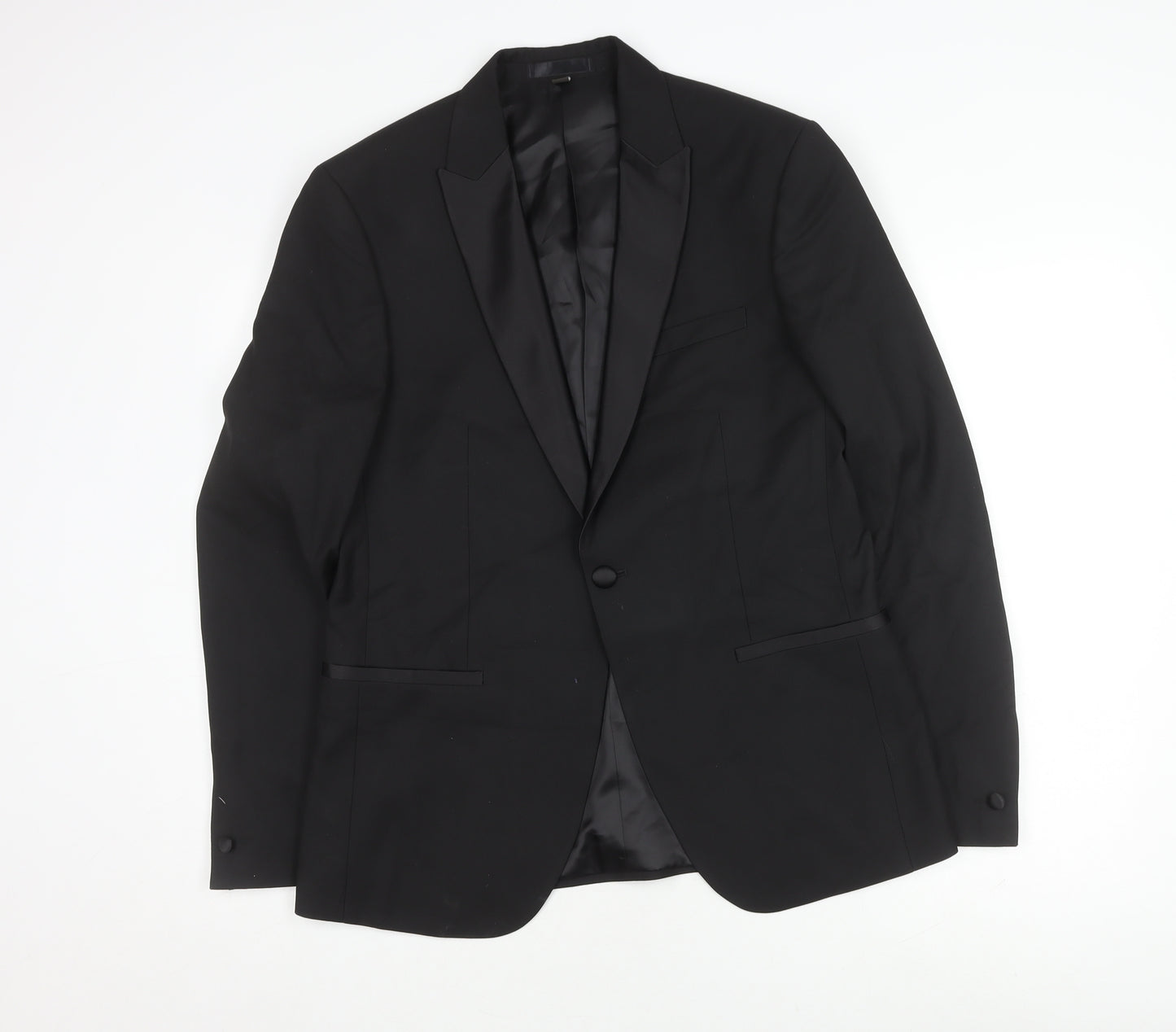 Marks & Spencer Men's Black Tuxedo Jacket, Regular Fit, 40