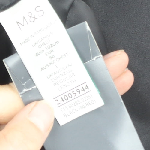 Marks & Spencer Men's Black Tuxedo Jacket, Regular Fit, 40