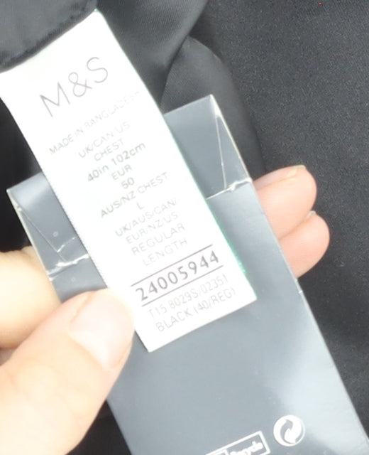 Marks & Spencer Men's Black Tuxedo Jacket, Regular Fit, 40