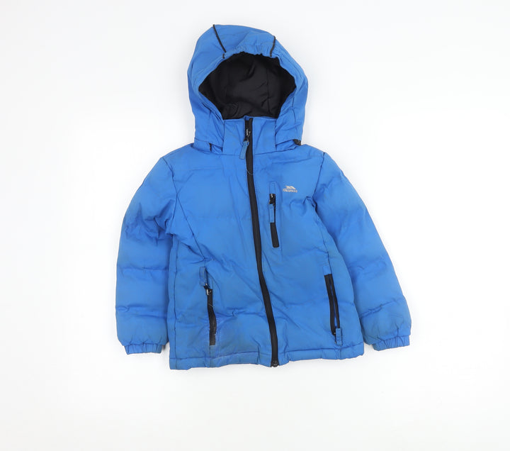 Trespass Boys Blue Puffer Jacket, Size 2-3 Years, Waterproof