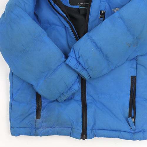 Trespass Boys Blue Puffer Jacket, Size 2-3 Years, Waterproof