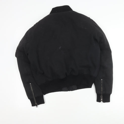 Diesel Women's Black Bomber Jacket Size M - Casual Style