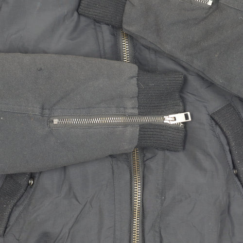 Diesel Women's Black Bomber Jacket Size M - Casual Style
