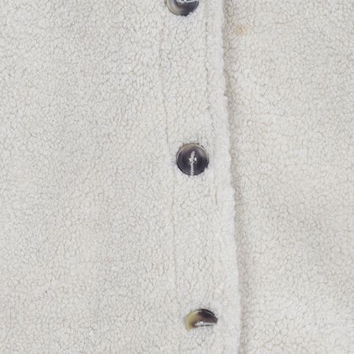 Brave Soul Women's Beige Long Sleeve Teddy Jacket XS
