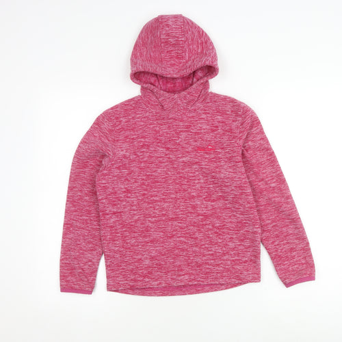 Peter Storm Girls Pink Fleece Hoodie 9-10 Years