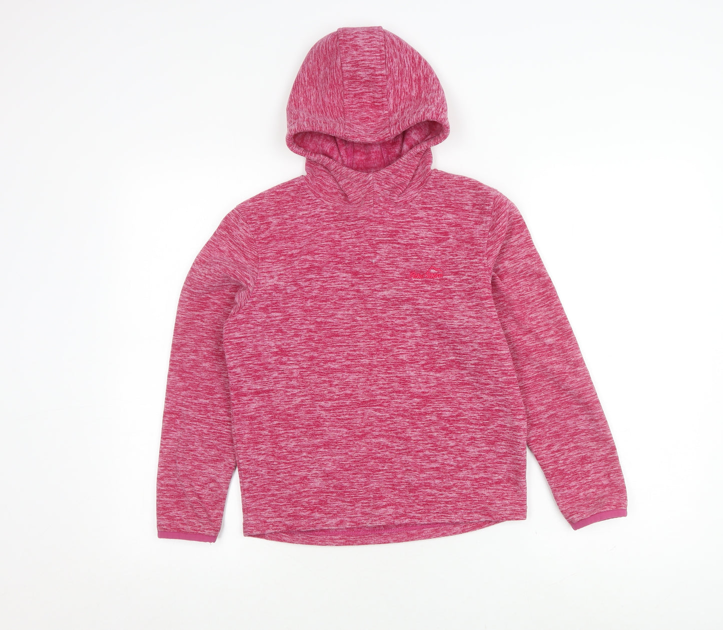 Peter Storm Girls Pink Fleece Hoodie 9-10 Years