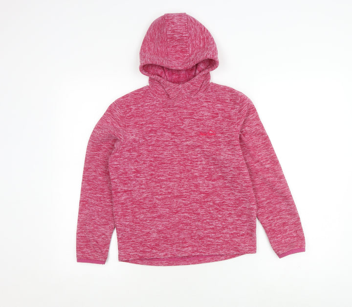 Peter Storm Girls Pink Fleece Hoodie 9-10 Years