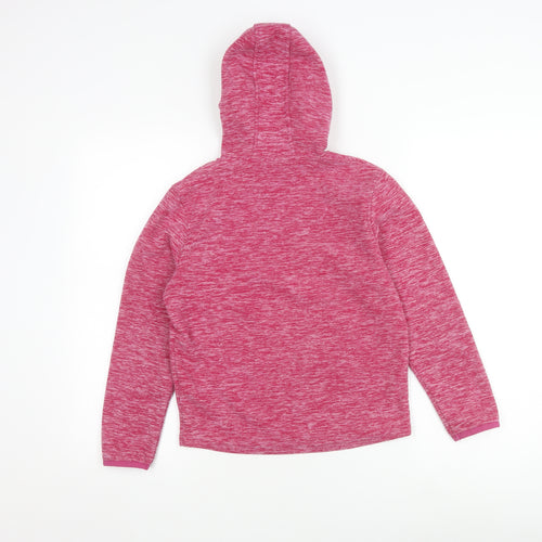 Peter Storm Girls Pink Fleece Hoodie 9-10 Years