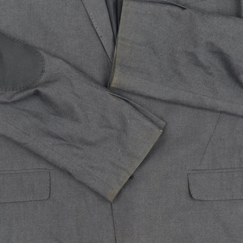 H&M Men's Grey Blazer, Size 44R, Casual Style