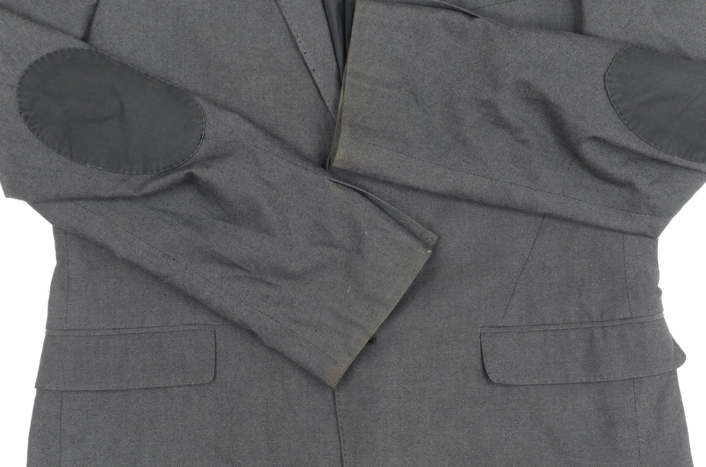 H&M Men's Grey Blazer, Size 44R, Casual Style