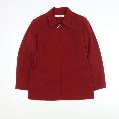 Classics Women's Red Mid-Length Coat Size 12