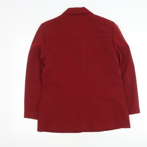 Classics Women's Red Mid-Length Coat Size 12