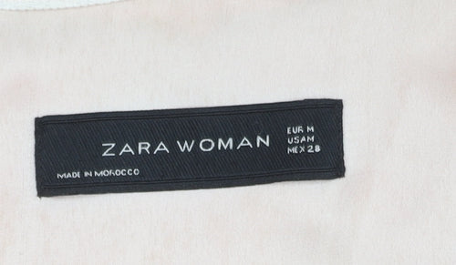 Zara Women Pink Blazer M Short Sleeve