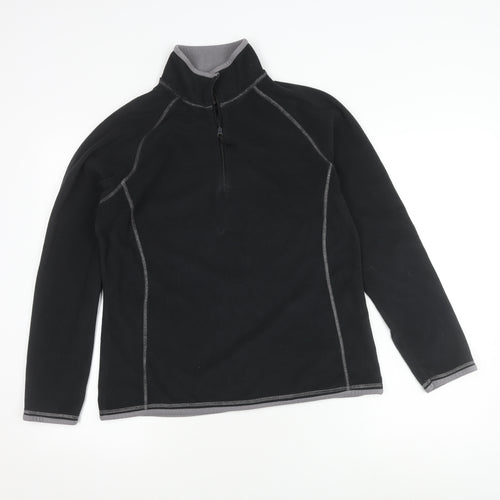 Mountain Warehouse Women's Black Fleece Hoodie Size 14