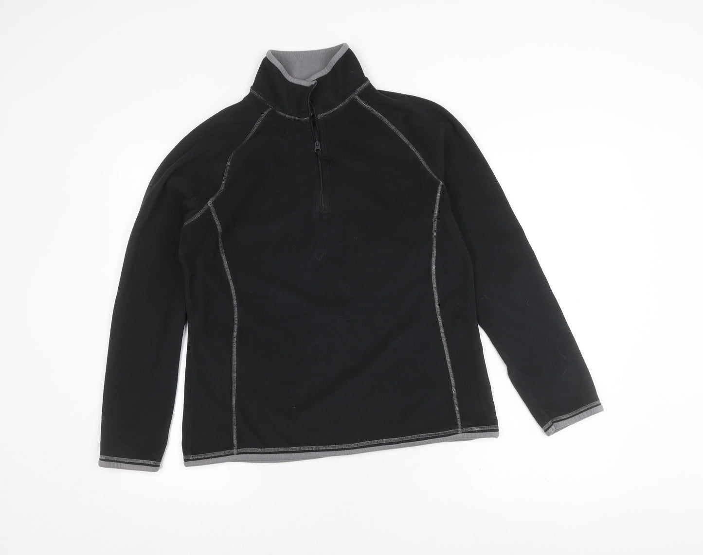 Mountain Warehouse Women's Black Fleece Hoodie Size 14