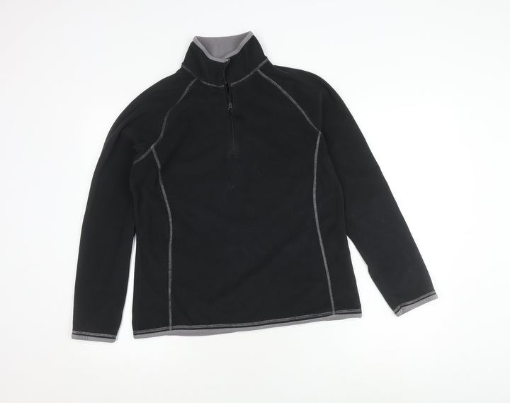 Mountain Warehouse Women's Black Fleece Hoodie Size 14