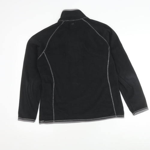 Mountain Warehouse Women's Black Fleece Hoodie Size 14