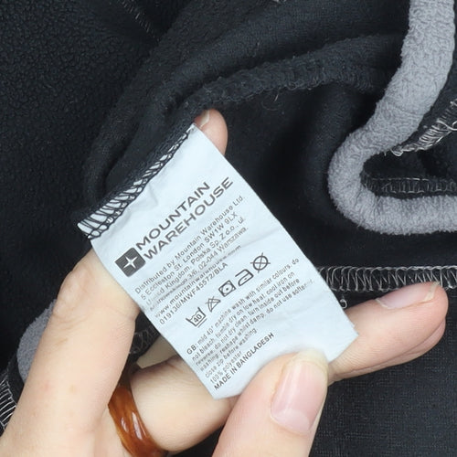 Mountain Warehouse Women's Black Fleece Hoodie Size 14