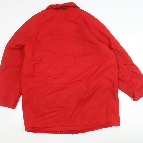 Redgreen Women's Red Long Toggle Coat Size L