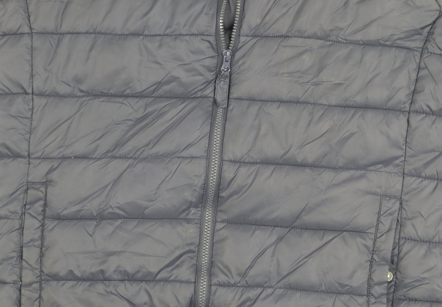 Joules Men's Black Puffer Waistcoat, Full Zip, Size Regular XXL