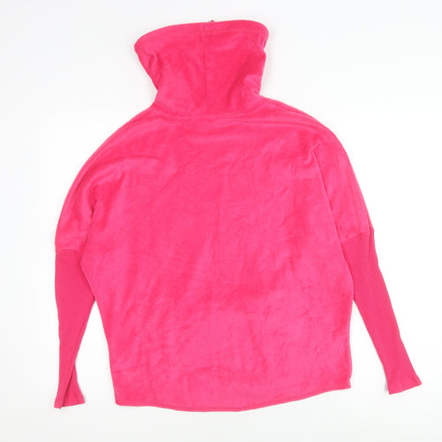 Marks and Spencer Women's Pink High Neck Sweatshirt Size 10